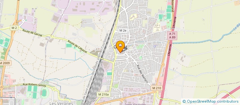 localisation de l'entreprise OFFICE CULTUREL GERZATOIS  GERZAT