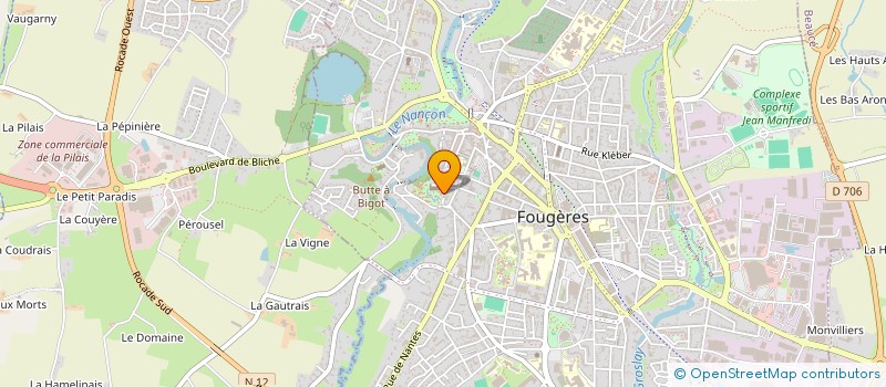 localisation de l'entreprise OFFICE D EQUITATION FOUGERES  FOUGERES