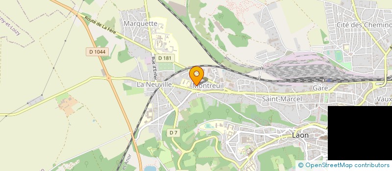 localisation de l'entreprise OFFICE D'HLM DU DEPARTEMENT DE L'AISNE à LAON