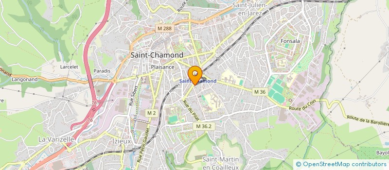 localisation de l'entreprise OFFICE DE COMMUNICATION ET DIFFUSION à SAINT-CHAMOND