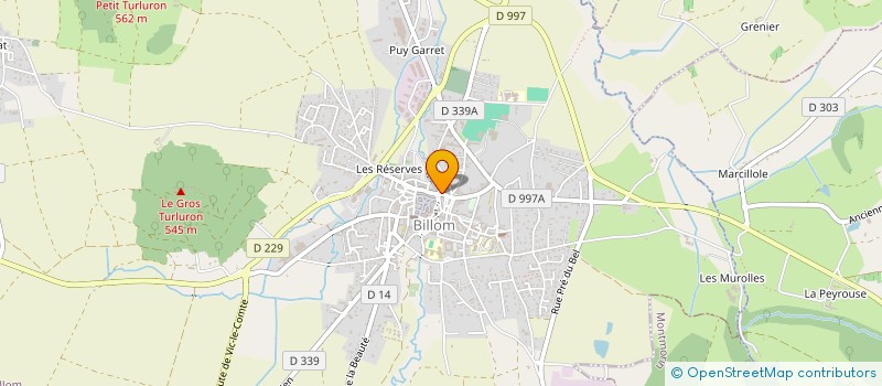 localisation de l'entreprise OFFICE DE COORDINATION DES ASSOCIATIONS LOCALES (OCAL)  BILLOM