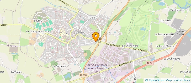 localisation de l'entreprise OFFICE DE GESTION IMMOBILIERE  LE RHEU