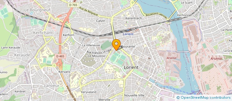 localisation de l'entreprise OFFICE DE L'EDUCA PHYSIQUE ET DES SPORTS  LORIENT