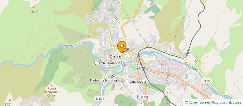 localisation de l'entreprise OFFICE DE L'ENVIRONNEMENT DE LA CORSE à CORTE