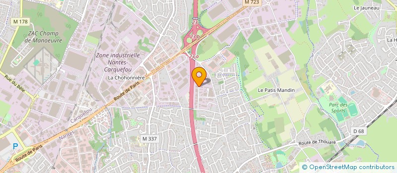 localisation de l'entreprise OFFICE DE L'HABITAT DE L'OUEST  SAINTE-LUCE-SUR-LOIRE