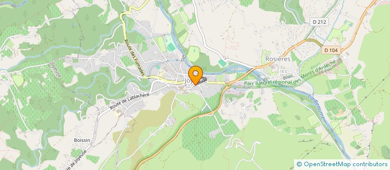 localisation de l'entreprise OFFICE DE LA CULTURE ET DES FESTIVITES DE JOYEUSE  JOYEUSE