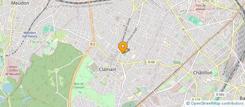 localisation de l'entreprise OFFICE DE LA JEUNESSE DE CLAMART à CLAMART