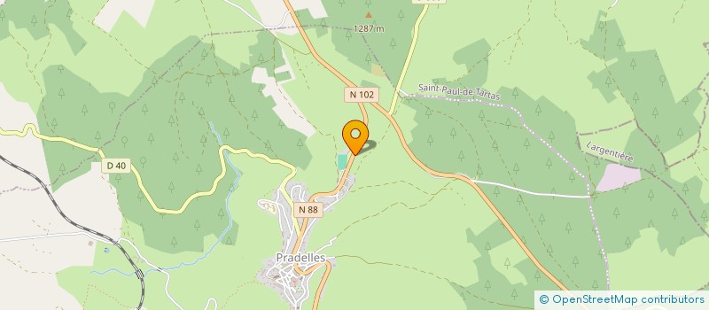 localisation de l'entreprise OFFICE DE TOURIME DU PAYS DE PRADELLES à PRADELLES
