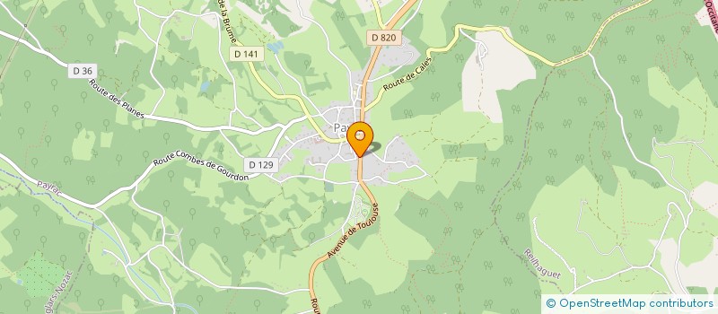 localisation de l'entreprise OFFICE DE TOURISIME  PAYRAC