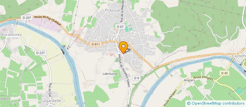 localisation de l'entreprise OFFICE DE TOURISME à PRAYSSAC