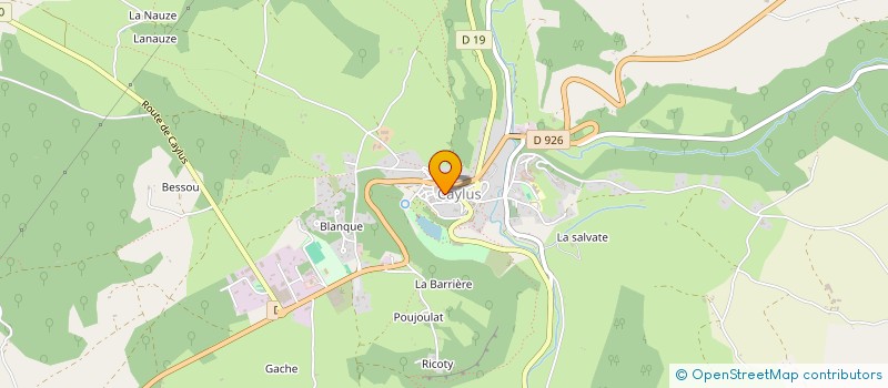 localisation de l'entreprise OFFICE DE TOURISME à CAYLUS