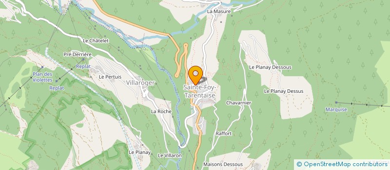 localisation de l'entreprise OFFICE DE TOURISME à SAINTE-FOY-TARENTAISE