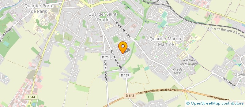 localisation de l'entreprise OFFICE DE TOURISME à CAMBRAI