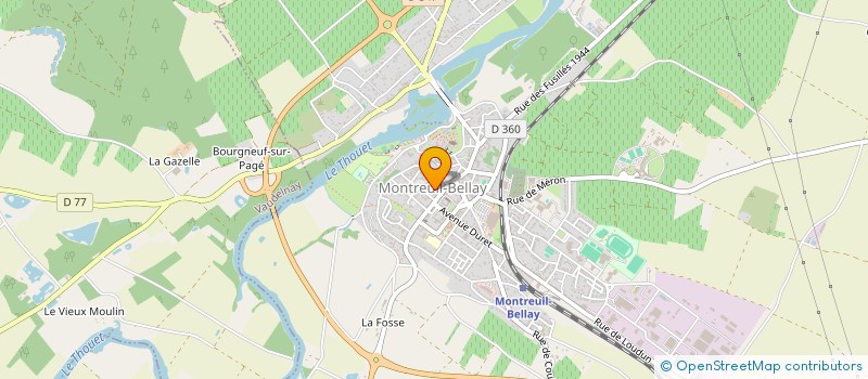 localisation de l'entreprise OFFICE DE TOURISME à MONTREUIL BELLAY
