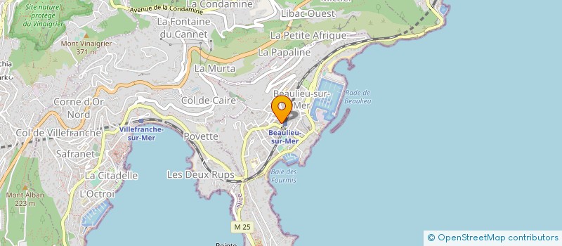localisation de l'entreprise OFFICE DE TOURISME à BEAULIEU-SUR-MER