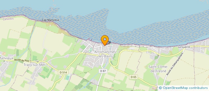 localisation de l'entreprise OFFICE DE TOURISME à ARROMANCHES-LES-BAINS