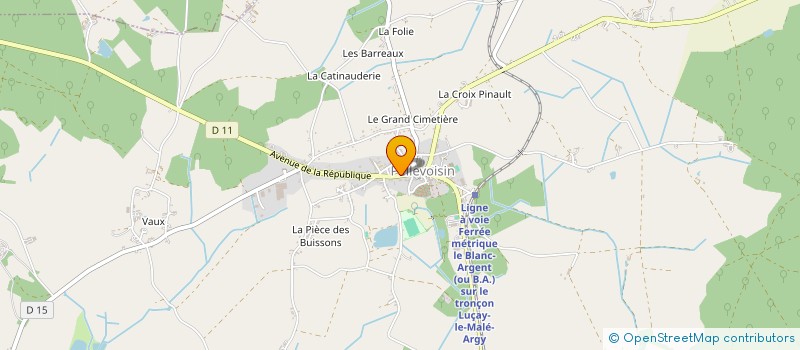 localisation de l'entreprise OFFICE DE TOURISME à PELLEVOISIN