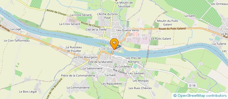 localisation de l'entreprise OFFICE DE TOURISME à L'ILE-BOUCHARD