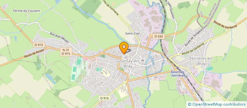 localisation de l'entreprise OFFICE DE TOURISME  GOURNAY-EN-BRAY