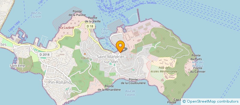 localisation de l'entreprise OFFICE DE TOURISME à SAINT-MANDRIER-SUR-MER