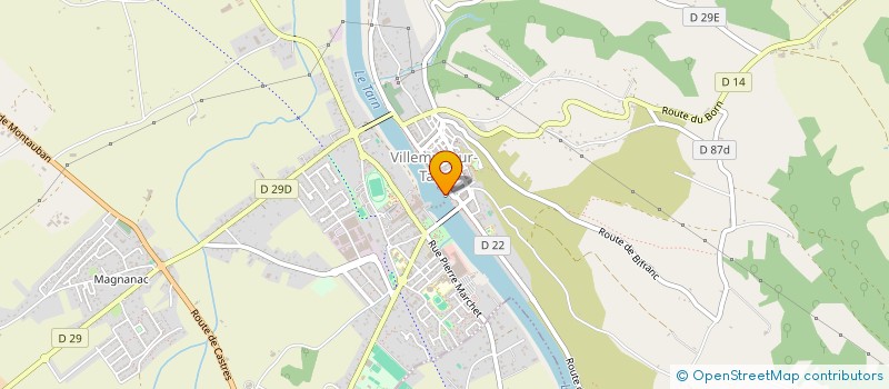 localisation de l'entreprise OFFICE DE TOURISME  VILLEMUR-SUR-TARN