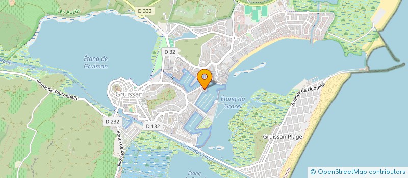 localisation de l'entreprise OFFICE DE TOURISME  GRUISSAN
