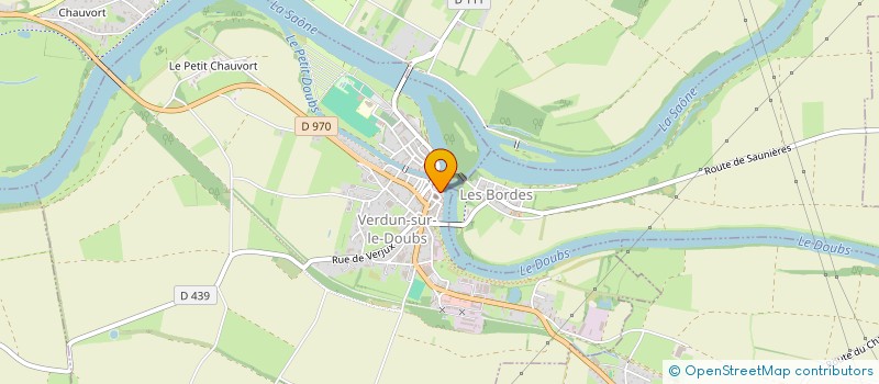 localisation de l'entreprise OFFICE DE TOURISME à VERDUN-SUR-LE-DOUBS