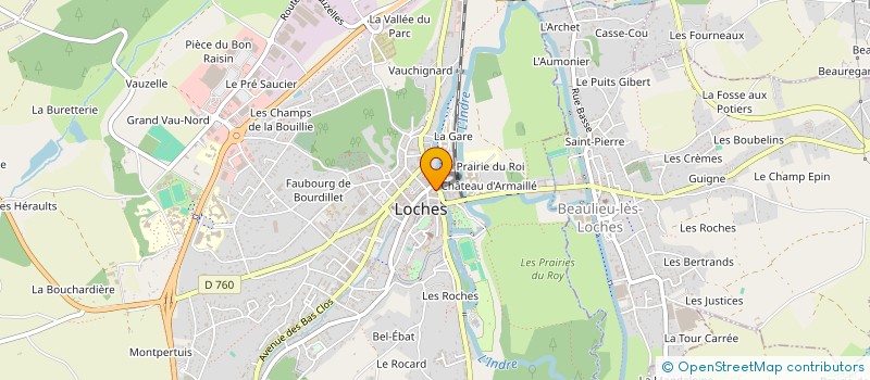 localisation de l'entreprise OFFICE DE TOURISME  LOCHES