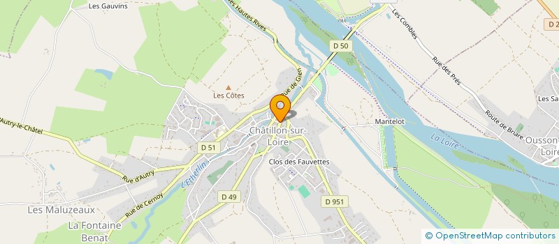 localisation de l'entreprise OFFICE DE TOURISME à CHATILLON-SUR-LOIRE