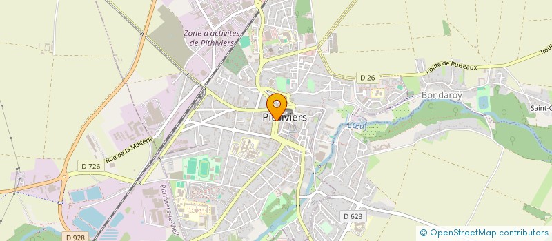 localisation de l'entreprise OFFICE DE TOURISME à PITHIVIERS