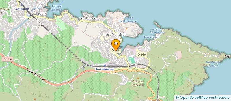 localisation de l'entreprise OFFICE DE TOURISME  PORT-VENDRES