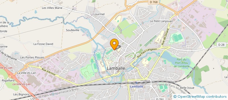 localisation de l'entreprise OFFICE DE TOURISME  LAMBALLE-ARMOR