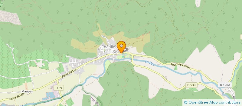 localisation de l'entreprise OFFICE DE TOURISME  CHATILLON-EN-DIOIS