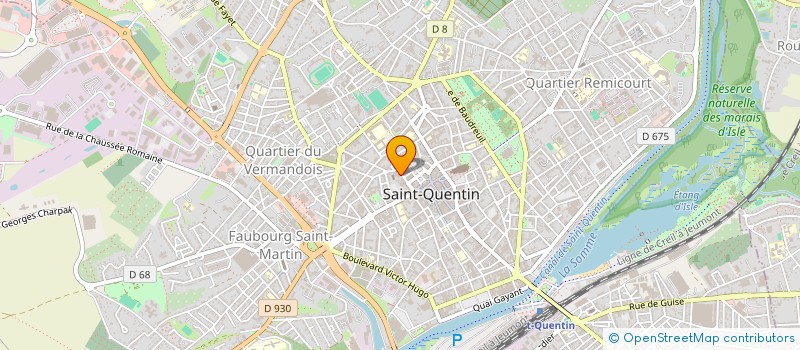 localisation de l'entreprise OFFICE DE TOURISME à SAINT-QUENTIN