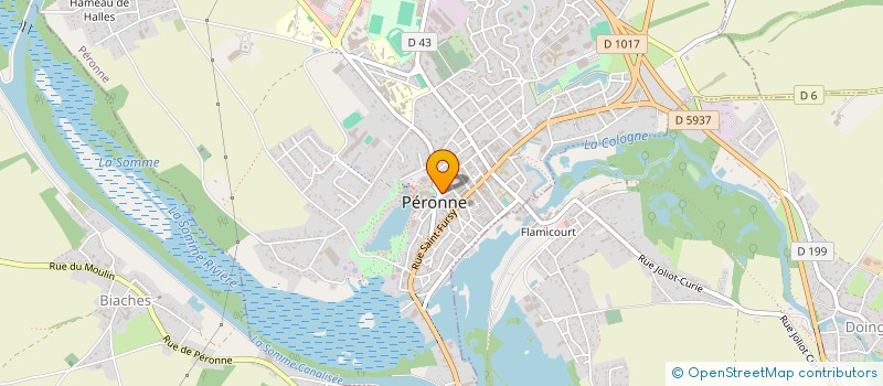 localisation de l'entreprise OFFICE DE TOURISME  PERONNE