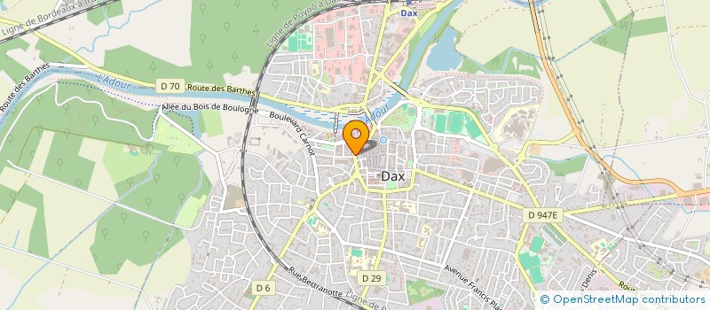 localisation de l'entreprise OFFICE DE TOURISME  DAX