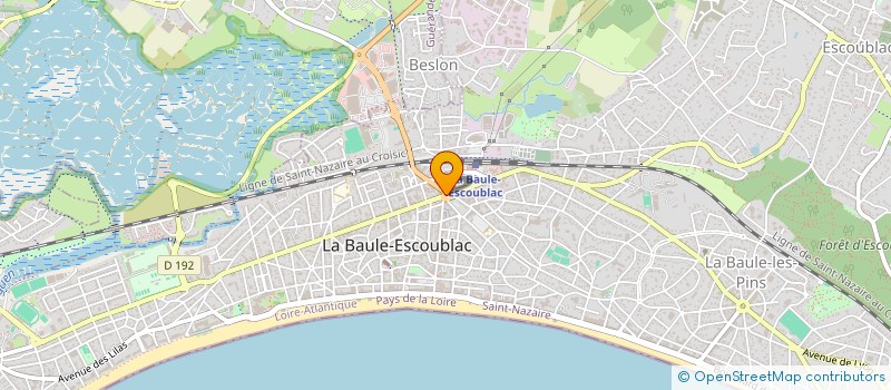 localisation de l'entreprise OFFICE DE TOURISME  LA BAULE-ESCOUBLAC