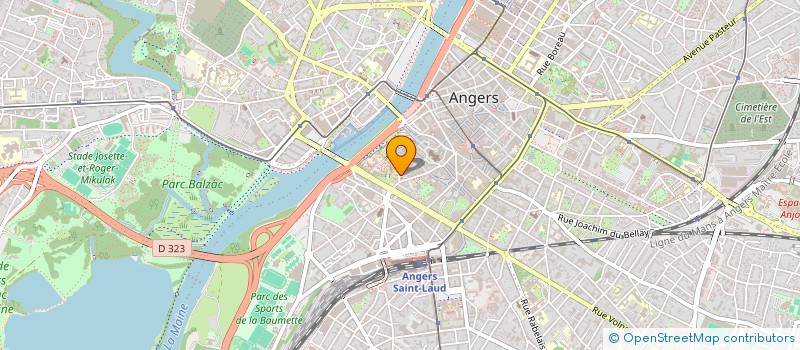 localisation de l'entreprise OFFICE DE TOURISME  ANGERS