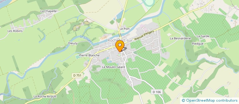 localisation de l'entreprise OFFICE DE TOURISME  ROCHEFORT-SUR-LOIRE