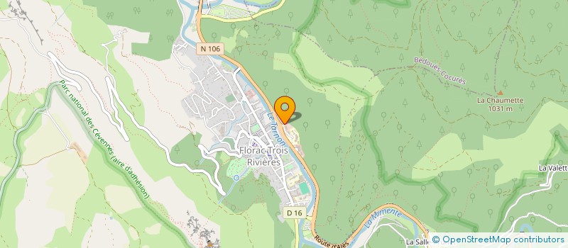 localisation de l'entreprise OFFICE DE TOURISME AGENCE D'ATTRACTIVITE TOURISTIQUE GORGES CAUSSES CEVENNES  FLORAC TROIS RIVIERES