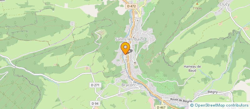 localisation de l'entreprise OFFICE DE TOURISME ARBOIS POLIGNY SALINS COEUR DU JURA à SALINS-LES-BAINS