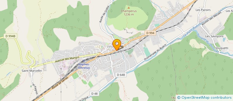 localisation de l'entreprise OFFICE DE TOURISME BUECH DEVOLUY  VEYNES