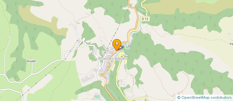 localisation de l'entreprise OFFICE DE TOURISME CALDAGUES-AUBRAC CHAUDES- AIGUES-ST URCIZE à CHAUDES-AIGUES