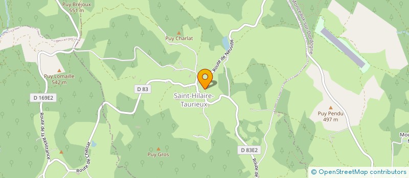 localisation de l'entreprise OFFICE DE TOURISME CANTONAL  ARGENTAT-SUR-DORDOGNE