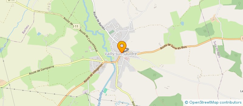 localisation de l'entreprise OFFICE DE TOURISME COEUR DU PAYS FORT à VAILLY-SUR-SAULDRE