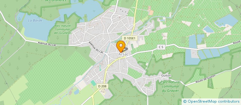 localisation de l'entreprise OFFICE DE TOURISME COMMUNAUTAIRE  ARSAC