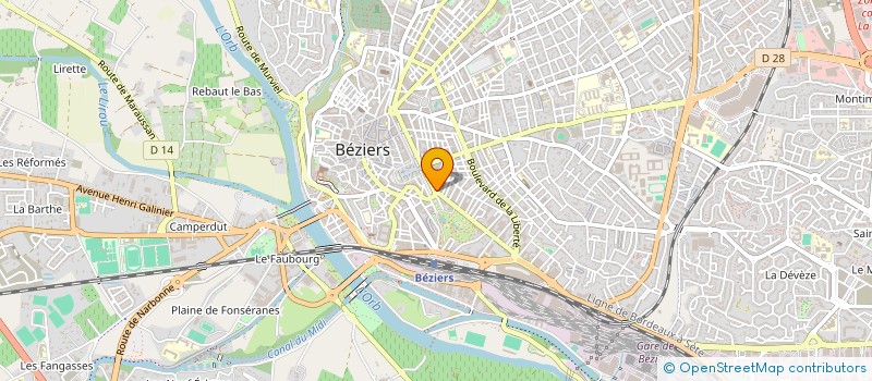 localisation de l'entreprise OFFICE DE TOURISME COMMUNAUTAIRE BEZIERS MEDITERRANEE à BEZIERS