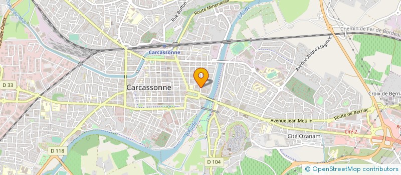 localisation de l'entreprise OFFICE DE TOURISME COMMUNAUTAIRE CARCASSONNE AGGLO  CARCASSONNE