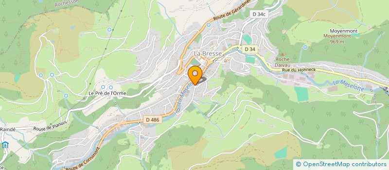 localisation de l'entreprise OFFICE DE TOURISME COMMUNAUTAIRE DE LA BRESSE HAUTES VOSGES  LA BRESSE