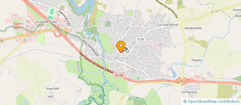 localisation de l'entreprise OFFICE DE TOURISME COMMUNAUTAIRE DE LA COMMUNAUTE DE COMMUNES ARC SUD BRETAGNE  MUZILLAC